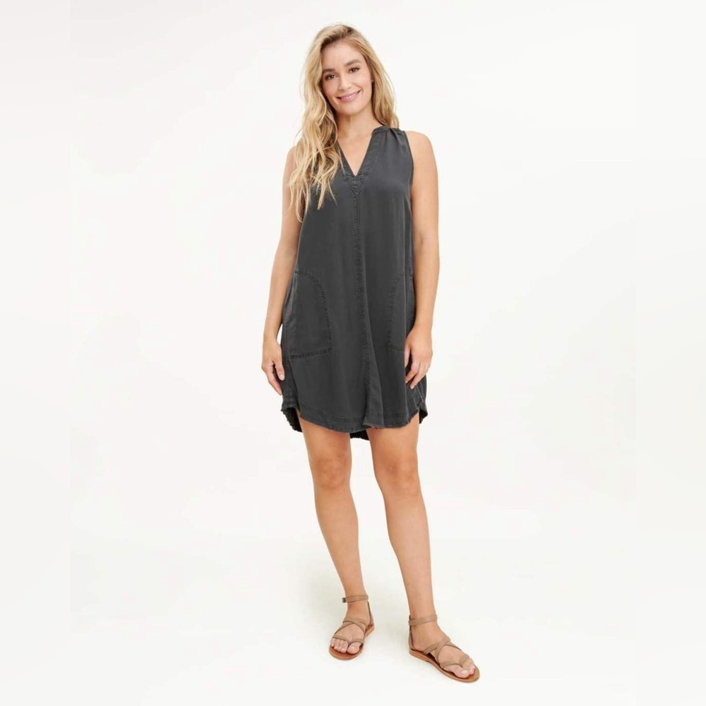 NWT Splendid Joella Lead Grey Midi Dress Sz M
